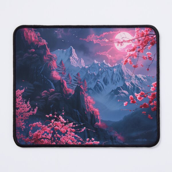 Item preview, Electric Dreams: Serene Neon Nights at the Mountain Lake with a Couple Lost in the Enchantment designed and sold by Mullet Monkey.