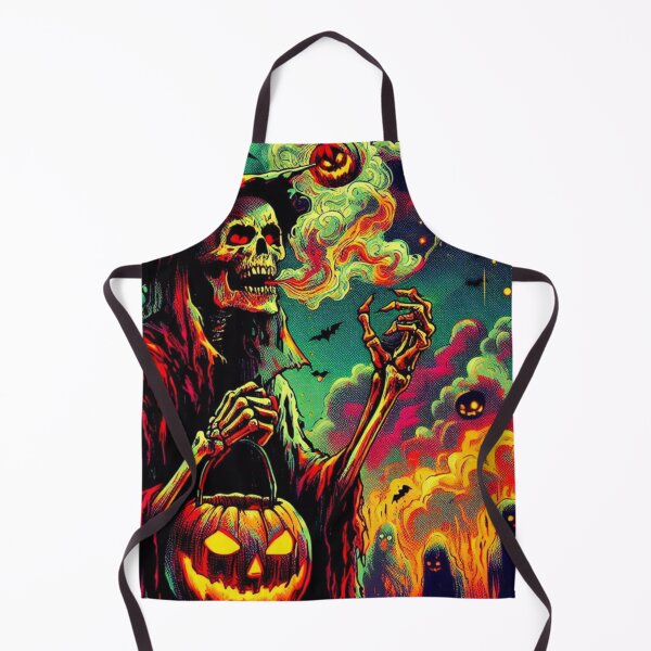Item preview, Halloween Spirits Arise Scarry Trick or Treat Fall Season Retro Demon Skeleton designed and sold by Wolvescreate.