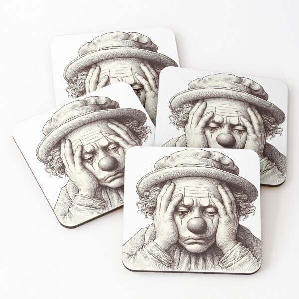 Item preview, CLOWN ALA DAVINCI designed and sold by Foxlindesigns.