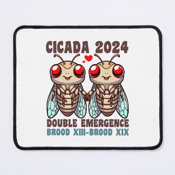 Item preview, Cicada 2024 Funny Periodical Double Brood Emergence Bug Entomology designed and sold by Stick-Artistry.