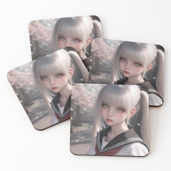 Item preview, a cute and beautiful girl with silver pigtails designed and sold by Kawai Anime Shop.