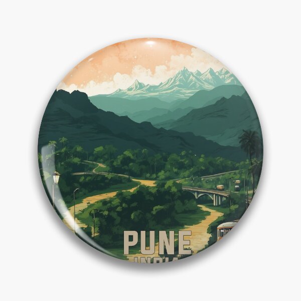 Item preview, Pune India Vintage Travel Tourism  designed and sold by TravelersGems.