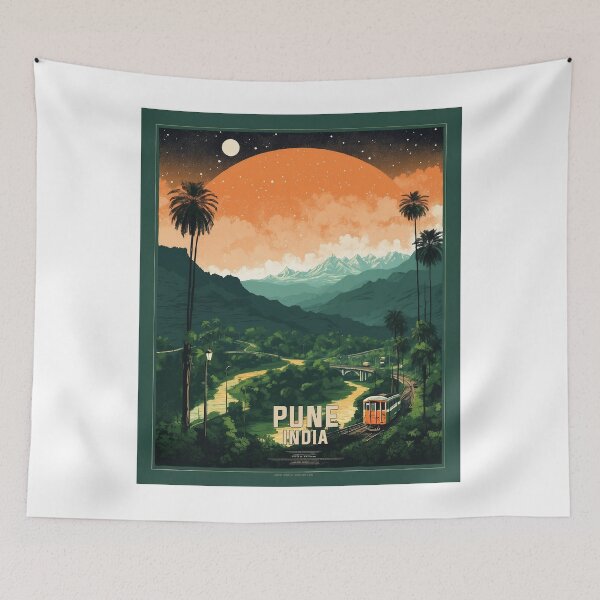 Item preview, Pune India Vintage Travel Tourism  designed and sold by TravelersGems.