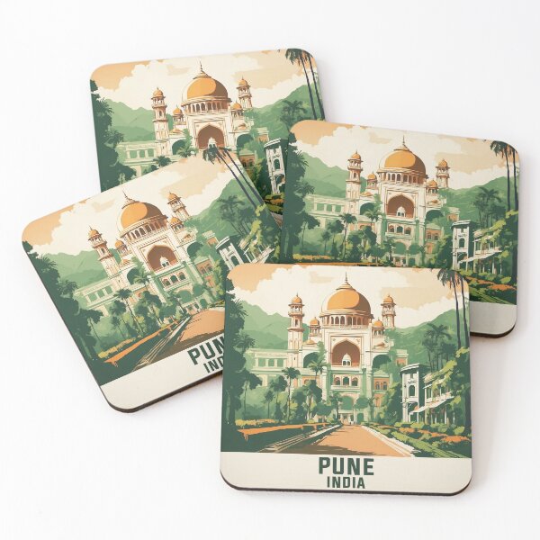 Item preview, Pune India Vintage Travel Tourism  designed and sold by TravelersGems.