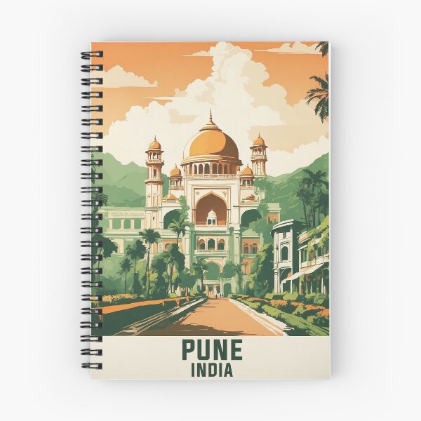 Item preview, Pune India Vintage Travel Tourism  designed and sold by TravelersGems.