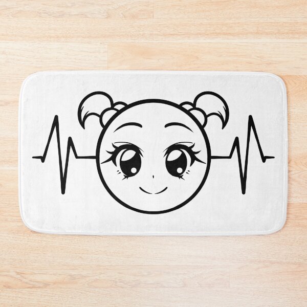 Item preview, Anime Heartbeat ECG Emoticon Design designed and sold by KaitoArtDesigns.