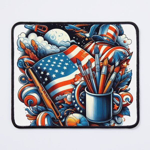 Item preview, 4TH JULY FREEDOM AMERICA INDEPENDENT USA PATRIOTIC 1776 designed and sold by GingerWolfArt.
