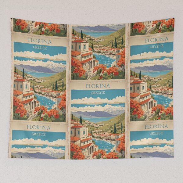 Item preview, Florina Greece Vintage Travel Tourism  designed and sold by TravelersGems.