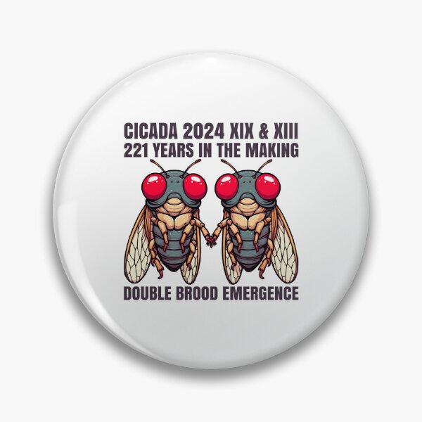 Item preview, Cicada 2024 Funny Double Emergence Bug Entomology designed and sold by Stick-Artistry.