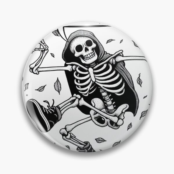 Item preview, Remember Leaf Garrett? Retro black and white skeleton Made for Dancing All Night Long. designed and sold by Wolvescreate.