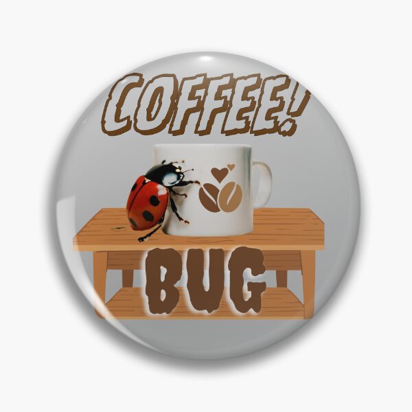 Item preview, Whimsical Coffee Loving Lady Bug Pop Art Drawing Eclectic Fun Clipart designed and sold by Wolvescreate.