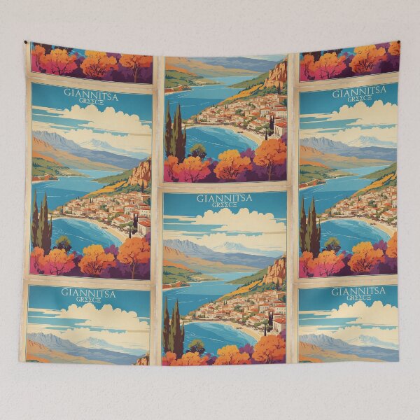 Item preview, Giannitsa Greece Vintage Travel Tourism  designed and sold by TravelersGems.