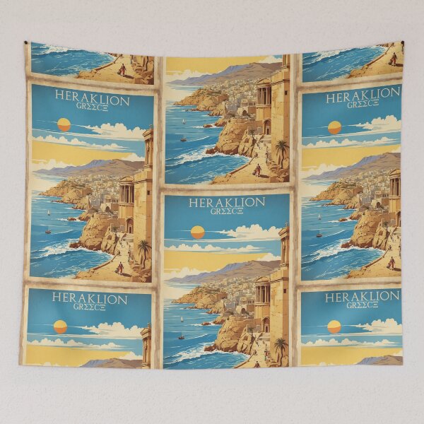 Item preview, Heraklion Greece Vintage Travel Tourism  designed and sold by TravelersGems.