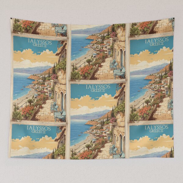 Item preview, Ialyssos Greece Vintage Travel Tourism  designed and sold by TravelersGems.