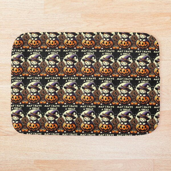 Item preview, ¿Puedo tener un regalo? Kitty Cat Temporada de otoño Diseño de emblema retro de Halloween designed and sold by Wolvescreate.