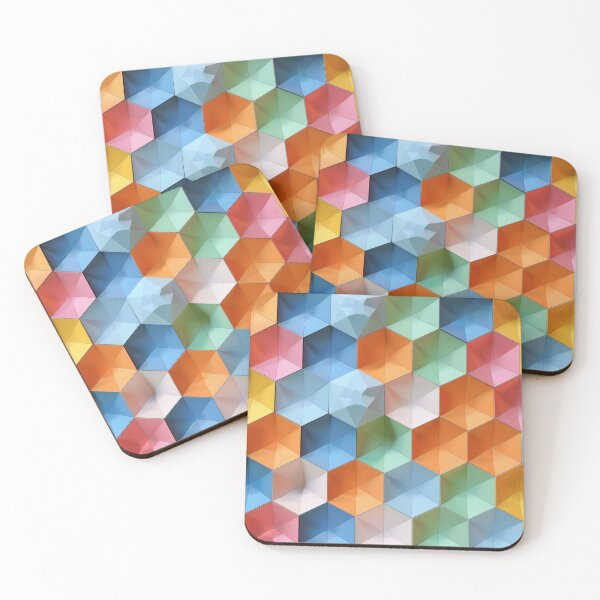 Item preview, Colored hexagons designed and sold by DVegas.