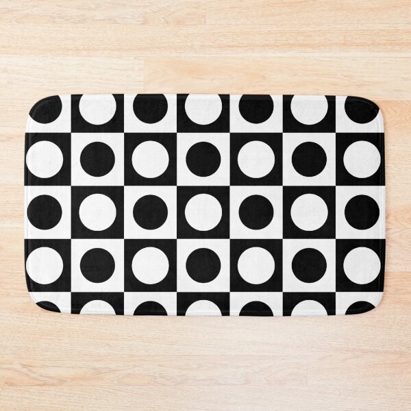 Item preview, Black and White Circle Checker Pattern designed and sold by innocentadverse.