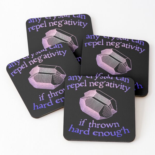 Item preview, any crystal can repel negativity if thrown hard enough designed and sold by BritySpear.