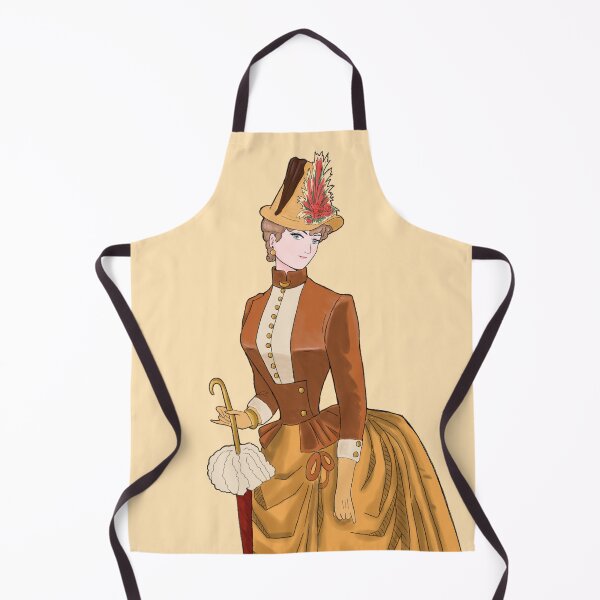 Item preview, Historical Costume 1880s Watercolor Fashion Illustration 3 designed and sold by MariOyama.