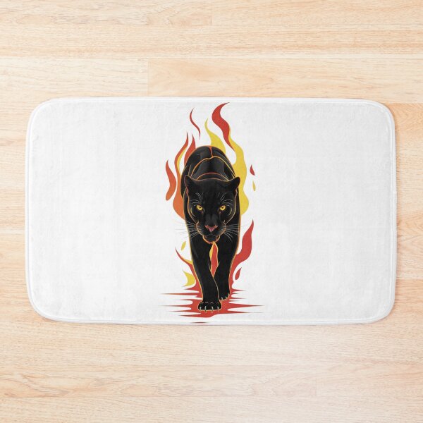 Item preview, BLACK PANTHER IN THE FIRE designed and sold by PGAart.