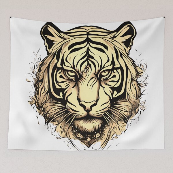 Item preview, Bengal tiger face designed and sold by Yeyishop.