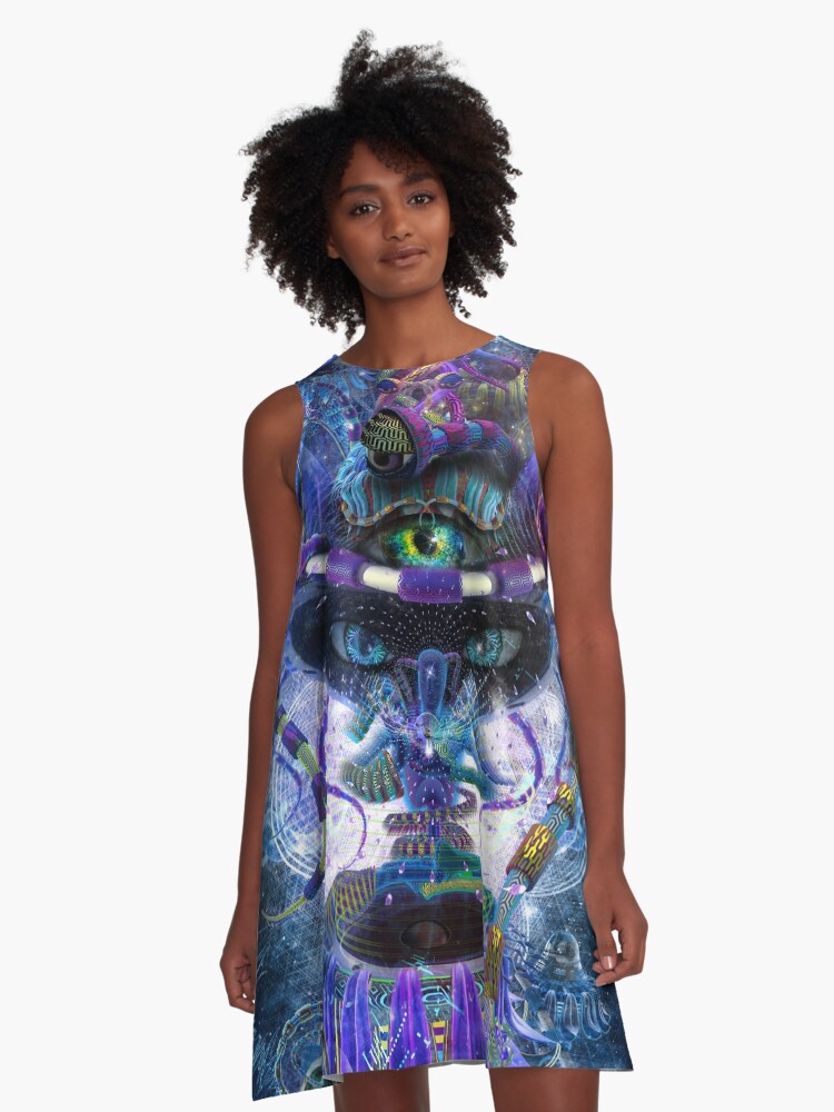 Thumbnail 1 of 4, A-Line Dress, Copelandian Paradigm designed and sold by Hakan Hisim.