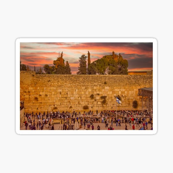 Item preview, Sunset at the Western Wall in Jerusalem designed and sold by Mitchell Grosky.