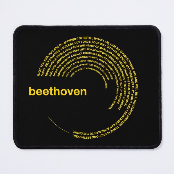 Item preview, Ludwig van Beethoven famous quotes poster [gold] designed and sold by CMYKStudio.