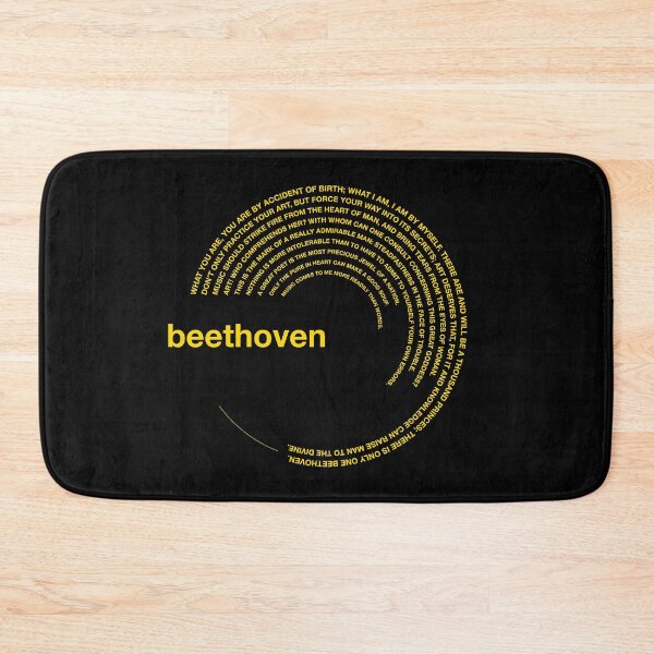 Item preview, Ludwig van Beethoven famous quotes poster [gold] designed and sold by CMYKStudio.