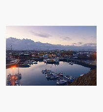 Stykkisholmshafnar, Stykkisholmur, Snaefellsnes, Island Fotodruck