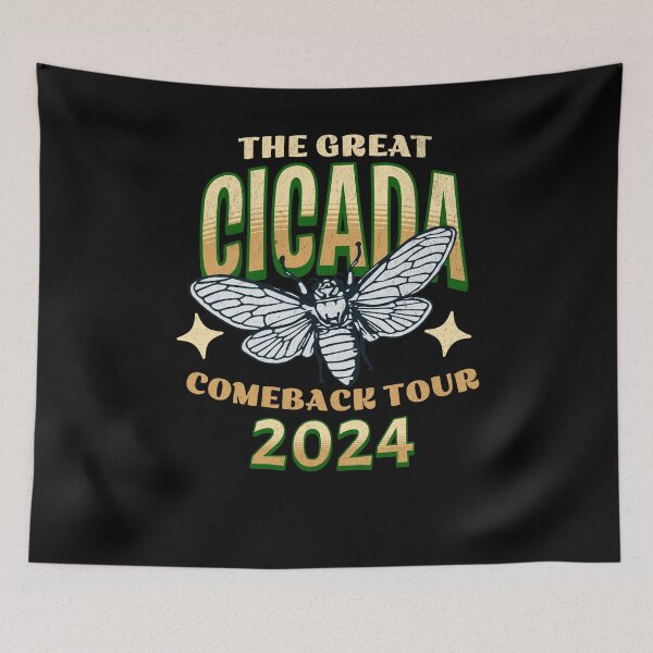 Item preview, The Great Cicada Comeback Tour 2024 Insect Invasion designed and sold by edesignprints.