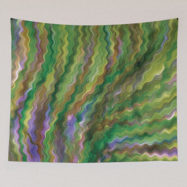 Item preview, Mostly Green Wavy Curl designed and sold by Alexandria Levin.