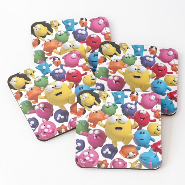 Item preview, Colorful Animated Characters 3D Sticker designed and sold by pohapoha181.