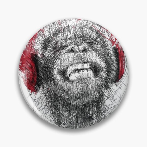 Item preview, Musical monkey color scribbles designed and sold by Scribbles Aboo.