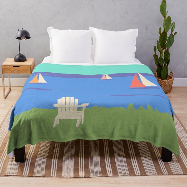 Item preview, Retro Coastal Boats at the Beach House designed and sold by Lyman Creative Co..