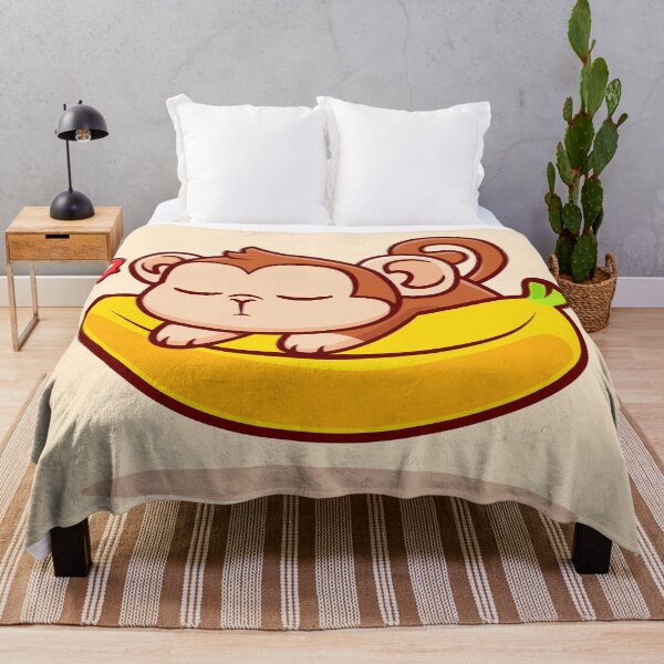 Item preview, "Banana Dreamland: Cute Cartoon Monkey Vector Icon" designed and sold by hjian8219.