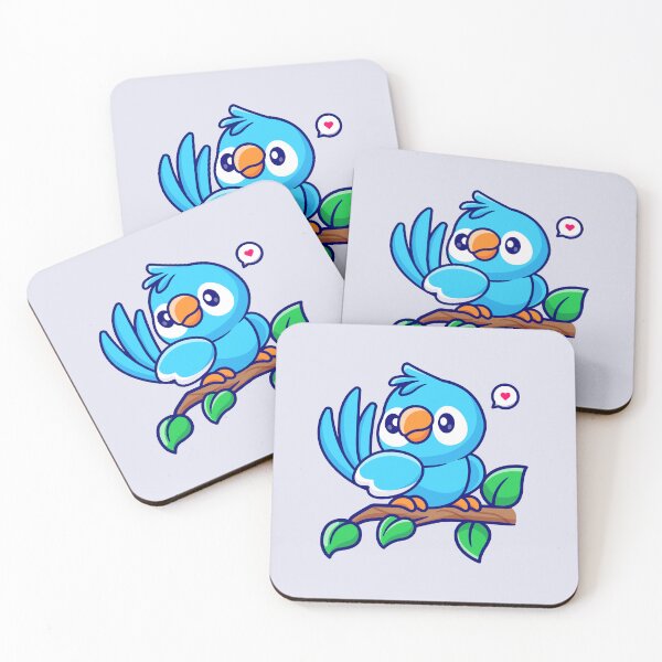 Item preview, "Whimsical Perch: Cute Cartoon Bird Vector Icon" designed and sold by hjian8219.