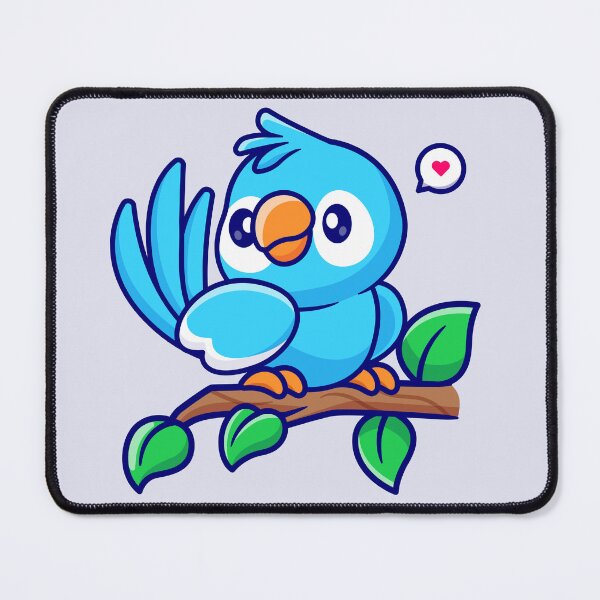 Item preview, "Whimsical Perch: Cute Cartoon Bird Vector Icon" designed and sold by hjian8219.