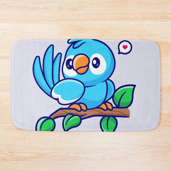 Item preview, "Whimsical Perch: Cute Cartoon Bird Vector Icon" designed and sold by hjian8219.