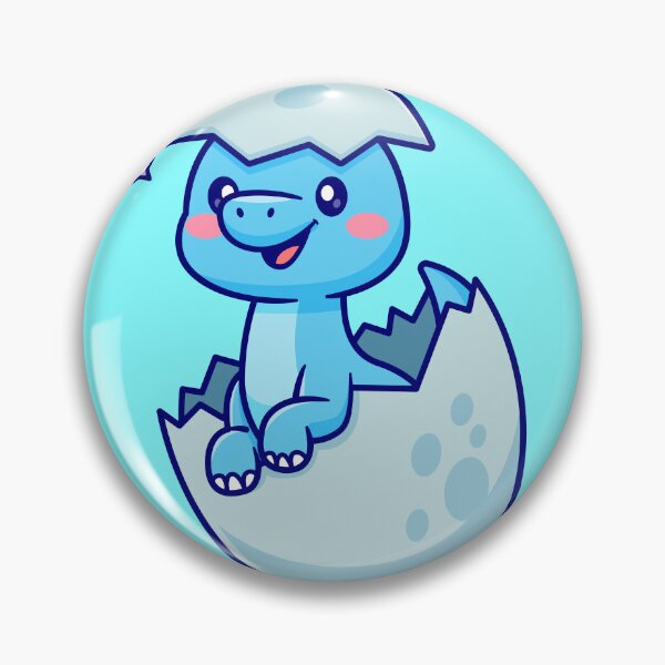 Item preview, "Dino Hatchling: Cute Cartoon Vector Icon" designed and sold by hjian8219.