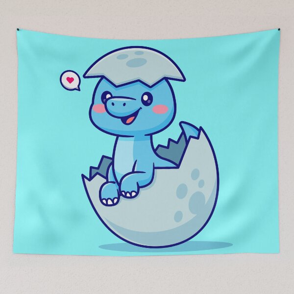 Item preview, "Dino Hatchling: Cute Cartoon Vector Icon" designed and sold by hjian8219.