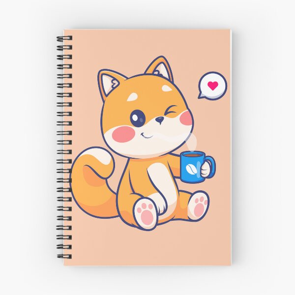 Item preview, Caffeine Companion: Cute Cartoon Shiba Inu Vector Icon designed and sold by hjian8219.