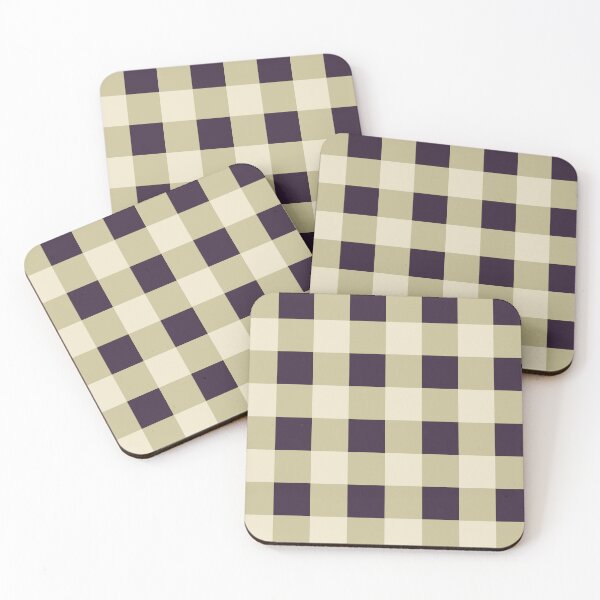 Item preview, eggplant gingham pattern designed and sold by 2CreativeNomads.
