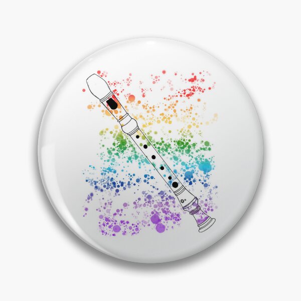 Item preview, Recorder Rainbow Colours School Music Teacher Woodwind Musician designed and sold by doodlerob.
