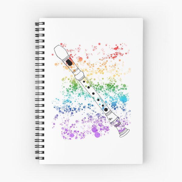 Item preview, Recorder Rainbow Colours School Music Teacher Woodwind Musician designed and sold by doodlerob.