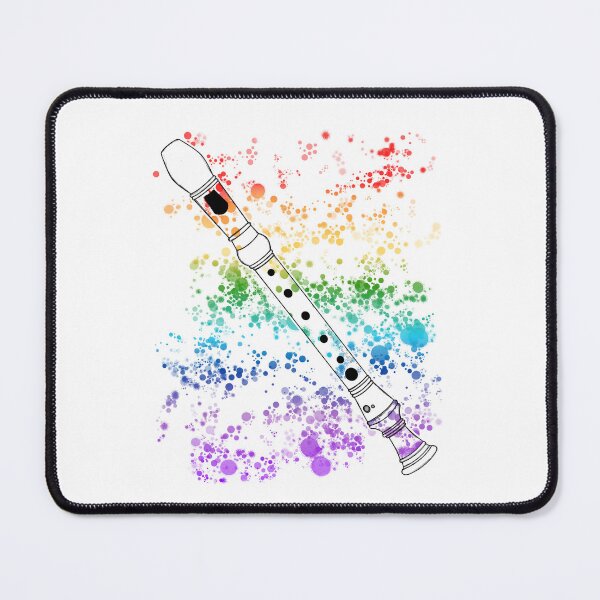 Item preview, Recorder Rainbow Colours School Music Teacher Woodwind Musician designed and sold by doodlerob.