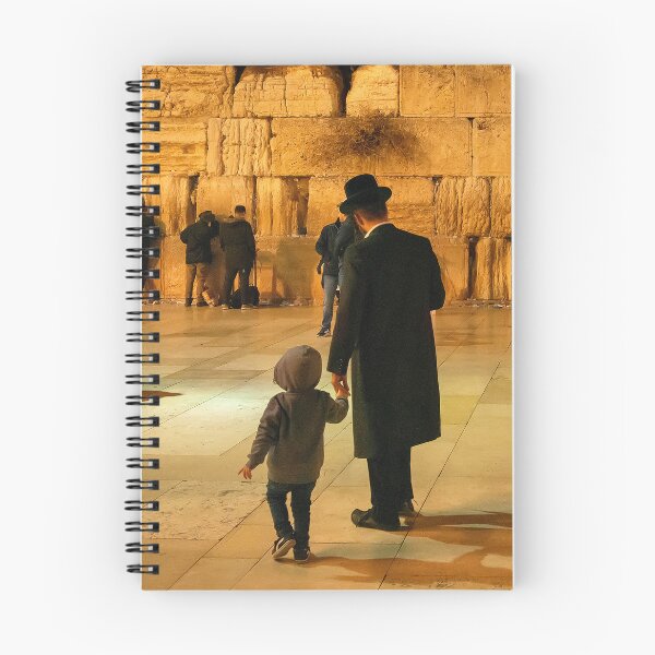 Item preview, A Father and His Son Pray at the Western Wall designed and sold by Mitchell Grosky.