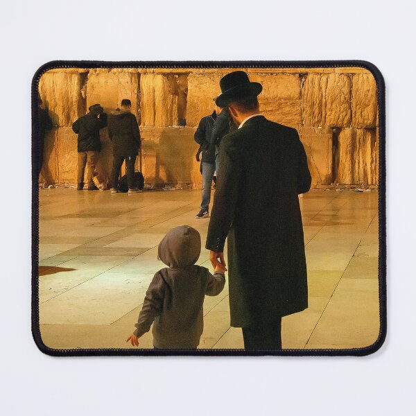 Item preview, A Father and His Son Pray at the Western Wall designed and sold by Mitchell Grosky.