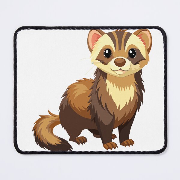 Item preview, Fluffy Ferret's Bright-Eyed Depiction designed and sold by omerfdln34.