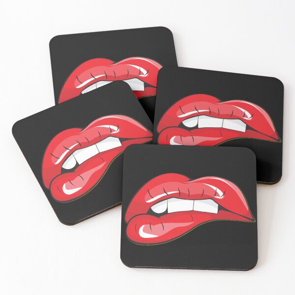 Item preview, biting red lips designed and sold by BladiWear.